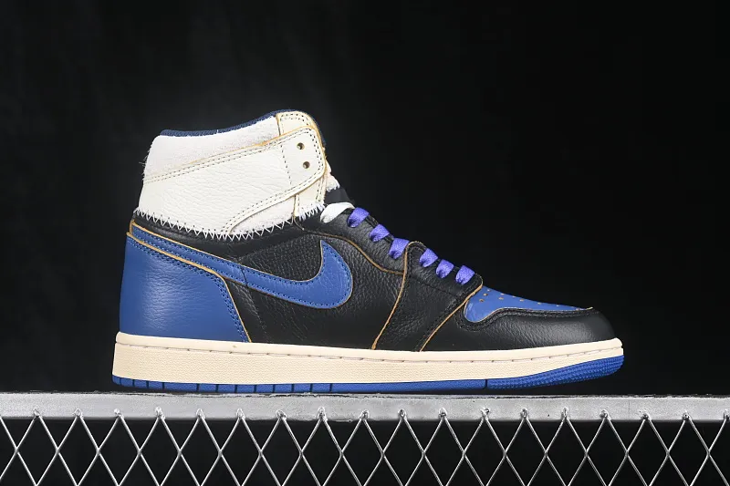 All categories Air Jordan Jordan series basketball shoes Air Jordan 1 High OG version Fragment x Union x Air Jordan 1 Retro AJ1 Joe 1 new deconstructed royal blue high-top basketball shoes IO7847-001